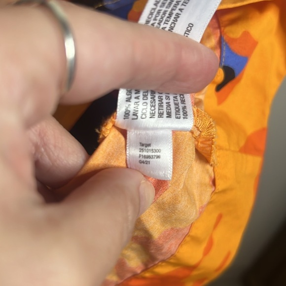 Tabitha Brown Floral Orange and Blue Maxi Dress - Picture 9 of 11